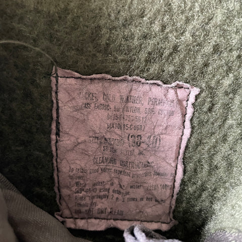 80’s Overdyed Black A2 Deck Jacket - Medium