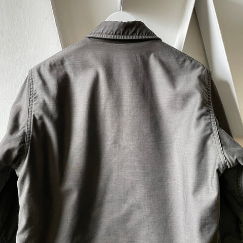 80’s Overdyed Black A2 Deck Jacket - Medium