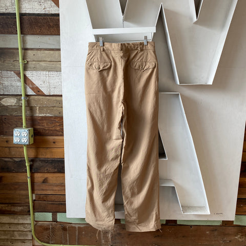 60’s Wool Blend Military Khakis - 30” x 32”