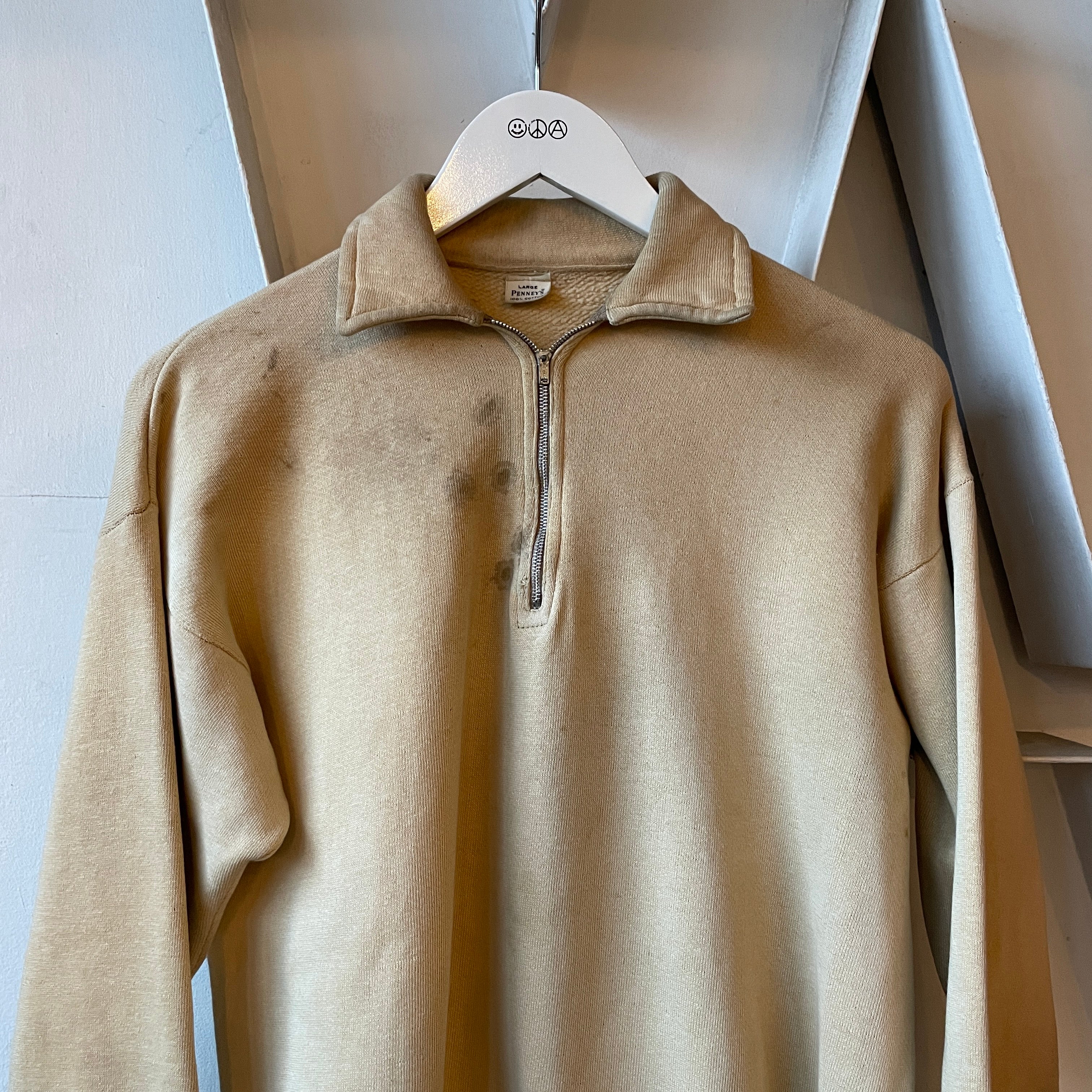 50's Penney's Quarter Zip Sweatshirt - Large – Kissing Booth