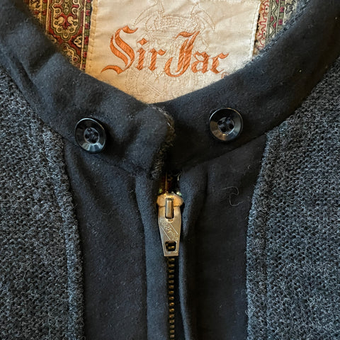 60’s Sir Jac Boxy Zip Sweater - Medium