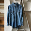 70’s Wrangler Pearl Snap Denim Western Shirt - Medium
