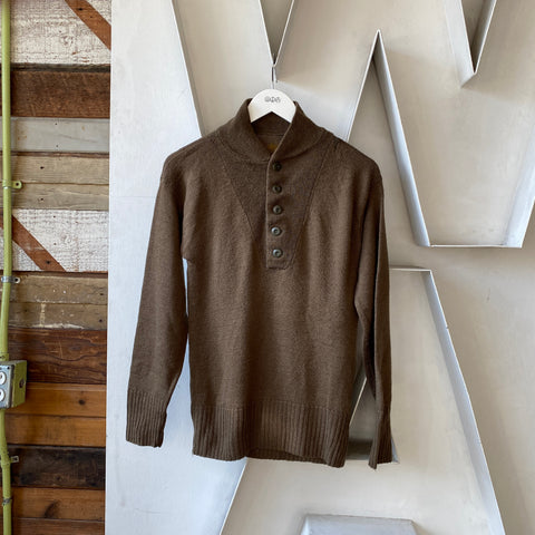 70's Mil-Spec Henley Sweater - Medium