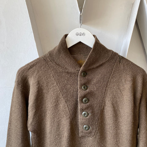 70's Mil-Spec Henley Sweater - Medium