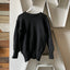 60’s Black Wool Sweater - Large