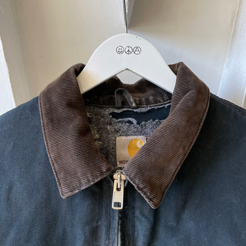 90’s Carhartt Faded Black Detroit Jacket - XL