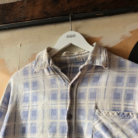 80’s Destroyed Cotton Flannel - Large