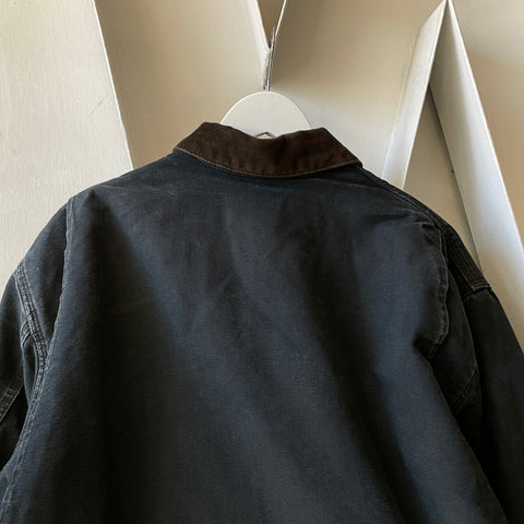 90’s Carhartt Faded Black Detroit Jacket - XL
