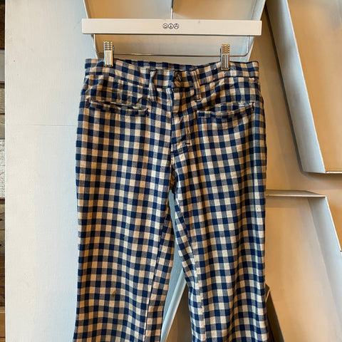 70’s Gingham Check Flares - 28” x 34”