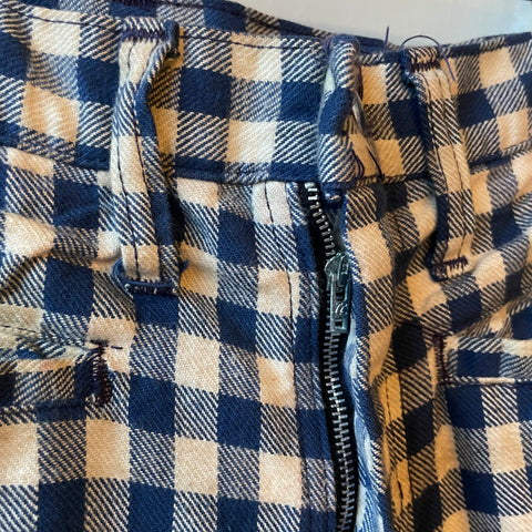 70’s Gingham Check Flares - 28” x 34”