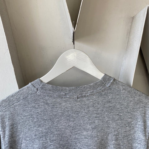 80's Heather Pocket Tee - Small