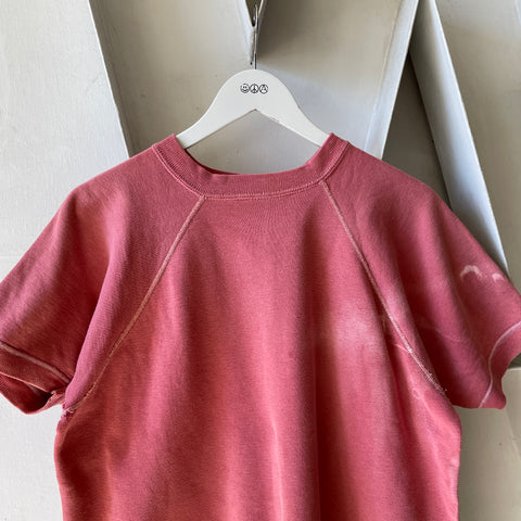 60’s Faded Short Sleeve Sweatshirt - Large