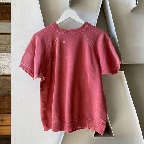 60’s Faded Short Sleeve Sweatshirt - Large