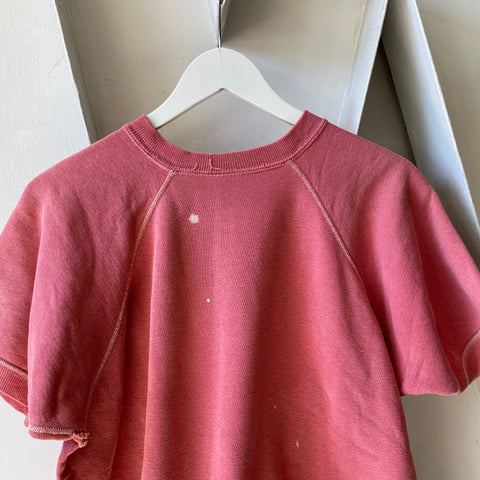 60’s Faded Short Sleeve Sweatshirt - Large