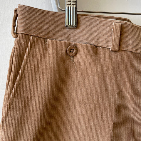 70’s Flat Front Tailored Cords - 34.5” x 32”