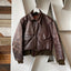 60’s Leather Bomber Jacket - Small