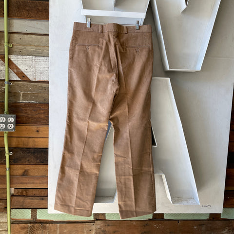 70’s Flat Front Tailored Cords - 34.5” x 32”