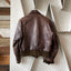 60’s Leather Bomber Jacket - Small