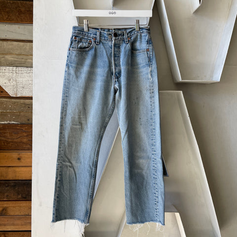 90’s Cropped Levi’s 501 Denim - 27” x 24.5”