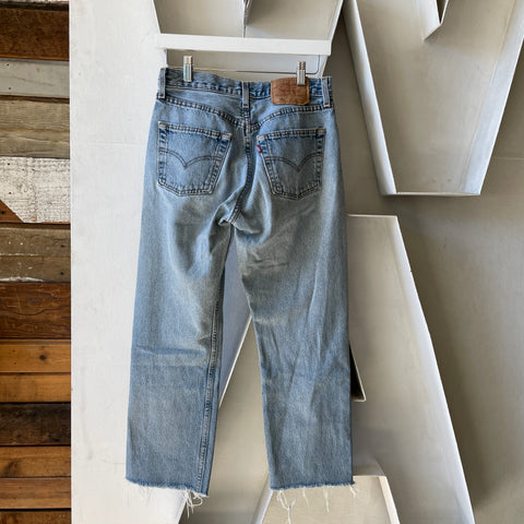 90’s Cropped Levi’s 501 Denim - 27” x 24.5”