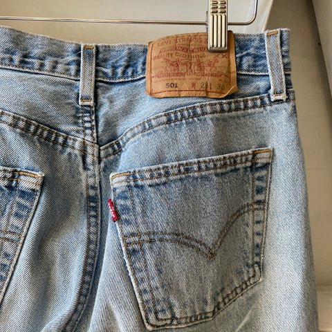 90’s Cropped Levi’s 501 Denim - 27” x 24.5”