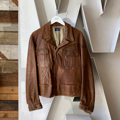 50's Olde Leather Jacket - Large