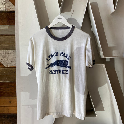 80's Panthers Ringer - Large