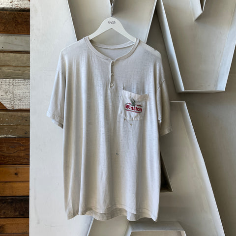 70’s Winston Pocket Henley Tee - Large