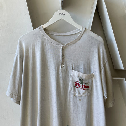 70’s Winston Pocket Henley Tee - Large