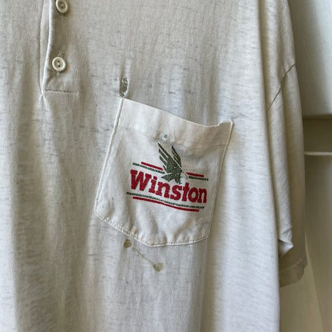70’s Winston Pocket Henley Tee - Large