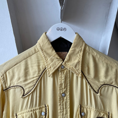 50's Gabardine Westen Shirt - Fitted Medium