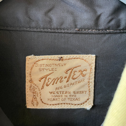 50's Gabardine Westen Shirt - Fitted Medium