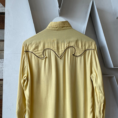 50's Gabardine Westen Shirt - Fitted Medium