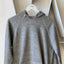 70’s Grey Raglan Pullover Hoodie - Medium