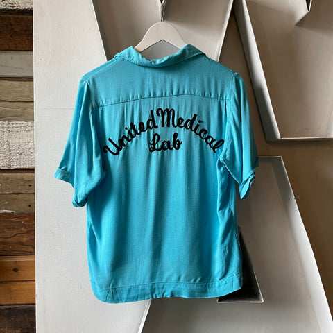60’s Medical Bowling Shirt - Medium