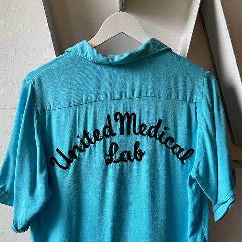 60’s Medical Bowling Shirt - Medium