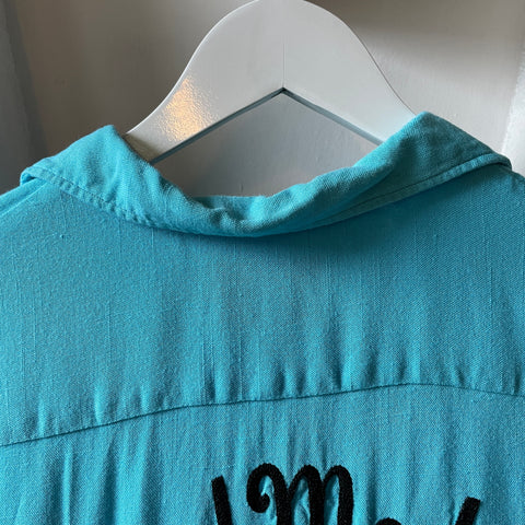 60’s Medical Bowling Shirt - Medium