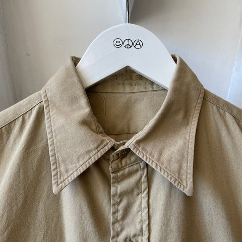 50’s Military Poplin Shirt - Large