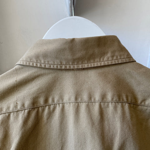 50’s Military Poplin Shirt - Large