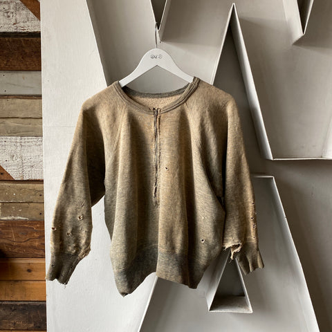 30’s Two-Thirds Zip Farm Sweatshirt - Large
