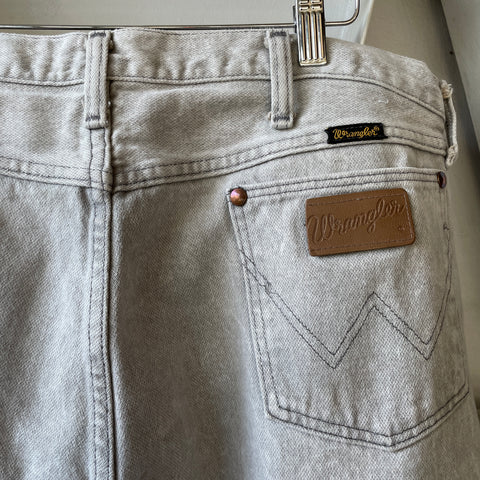 80’s Wrangler Grey Denim - 35” x 30”