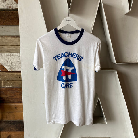 70's Teachers Care Ringer - Medium