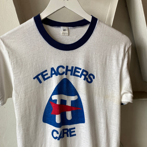 70's Teachers Care Ringer - Medium
