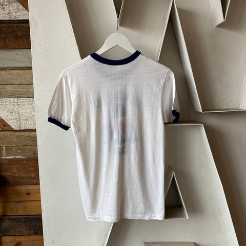 70's Teachers Care Ringer - Medium