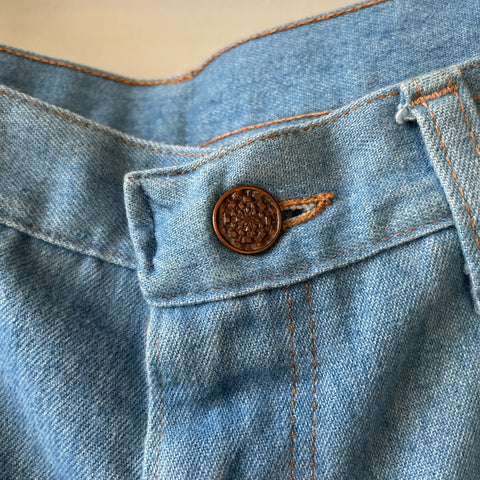 70’s Unbranded Denim Trousers - 30” x 28”