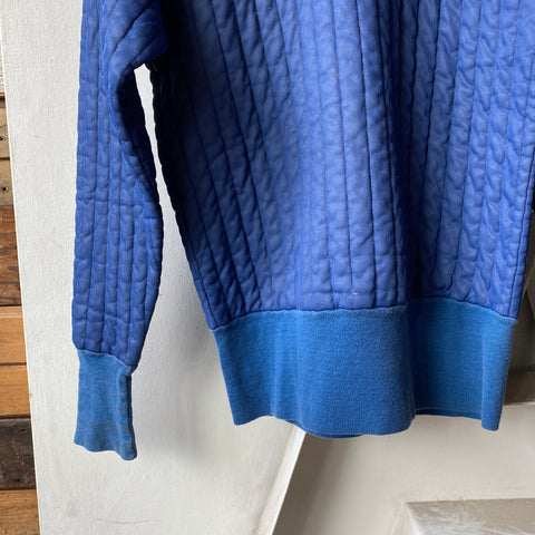 70's Quilted Thermal Crewneck - XL