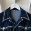 70’s Studded Velvet Shirt - Medium