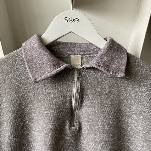 60's Quarter Zip Sweatshirt - Medium