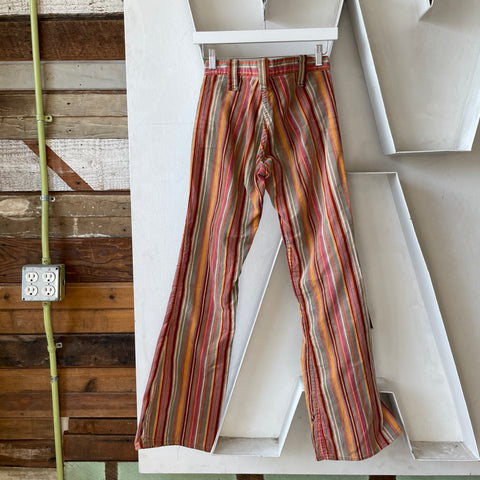 60’s Striped Corduroy Flares - 28” x 31.5”