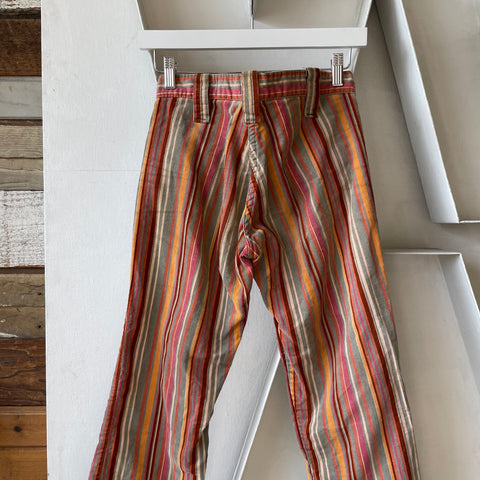 60’s Striped Corduroy Flares - 28” x 31.5”